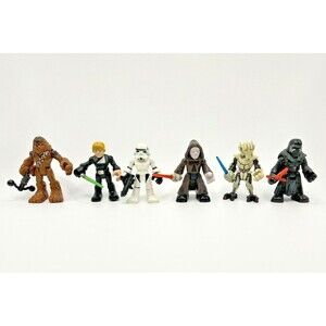 Star Wars Galactic Heroes Action Figure 2" Lot of 6 LFL Hasbro Playskool 2001